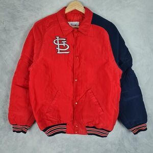 Vintage St. Louis Cardinals Jacket Boys Medium Red MLB Baseball Starter USA 90s